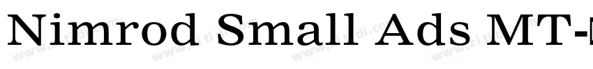 Nimrod Small Ads MT字体转换